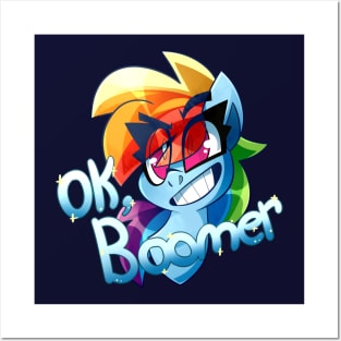 Rainbow Dash Ok Boomer Posters and Art